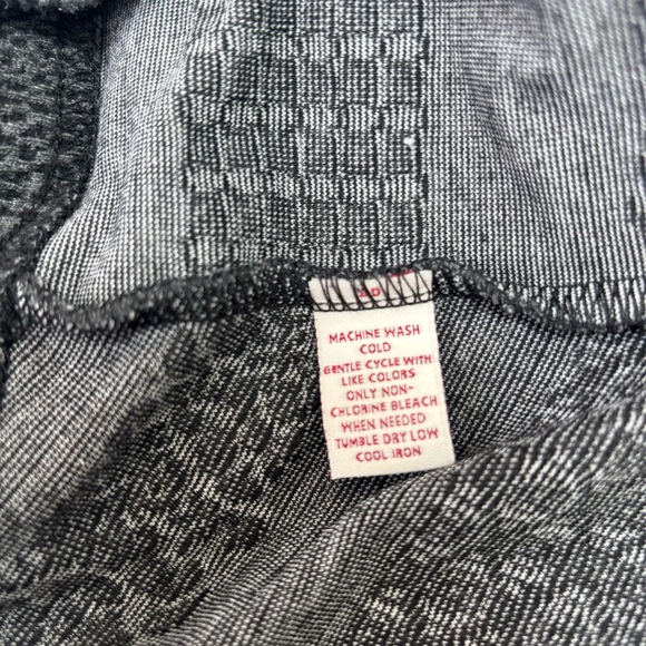 M. Collection Zip Up Crinkle Fabric Dk. Charcoal Women’s Sz L Jacket - Picture 4 of 5